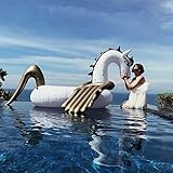 Onnetila Giant Inflatable Pegasus Pool Float with Rapid Valves Summer Outdoor Swimming Pool Party Decorations Lounge Raft Pool Toys for Adults & Kids
