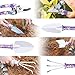 WOLFWILL 10 Pieces Garden Tool Set Gardening Tools Gift Kit Ergonomic Handle with Storage Case Anti-rust Trowel Rake Weeder Pruning Shear Sprayer Shovel