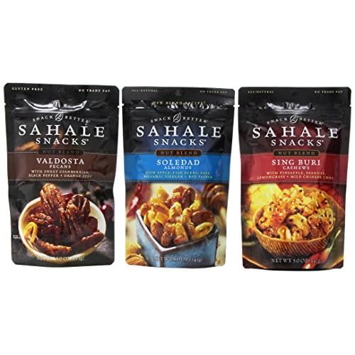 Sahale Snacks Variety Pack, 3 Flavors, 2 each, 4 to 5-Ounce Pouch (Pack of 6) image