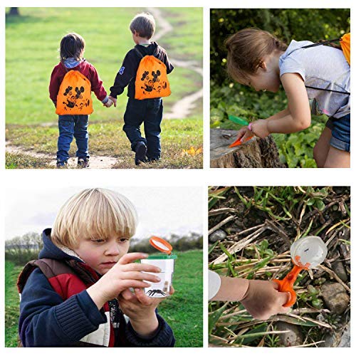 Adventure Kids - Outdoor Explorer Exploration Children\'s Toys Kit- Binoculars, Flashlight, Compass, Magnifying Glass, Whistle, Butterfly Net for Educational, Camping, Hiking, Backyard