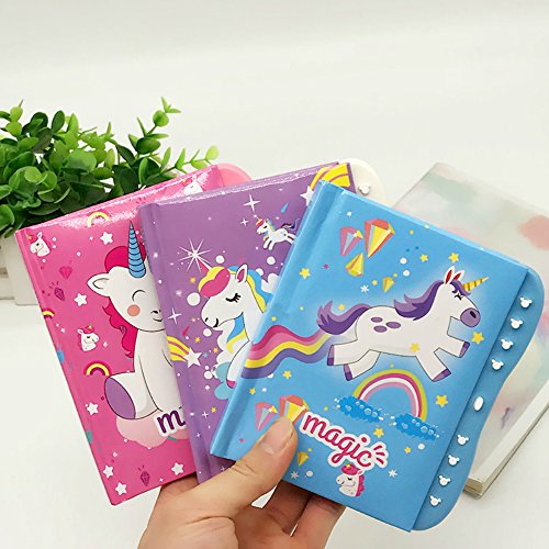 2 pack unicorn diary notebook journal secret passcode l…