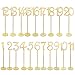 20pcs Table Numbers, Jmkcoz 1 to 20 Wood Wedding Table Numbers with Sturdy Holder Base for Party Home Decoration Vintage Birthday Event Banquet Anniversary Decor Natural Wooden Catering Reception
