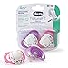 Chicco Pacifier Hard Shield, Pink, 4 Months Plus