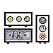 Allsum 3-Pack Challenge Coin Display, Currency Frame Holder for Regular Bills, Military Medallions Floating Case and Stand Box (7.1x3.5)