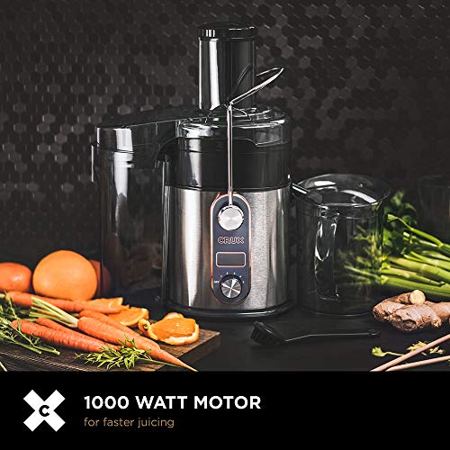 Crux Easy to Clean 5Speed Digital Juicer with 5 Custom Settings