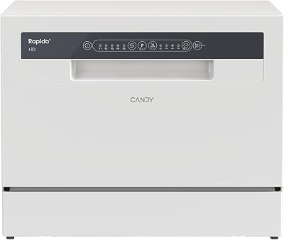 Rapidò Lavastoviglie Compatta da Tavolo 6 Coperti, Classe E, Bianco