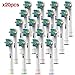 Oral B Braun Electric Toothbrush Generic Replacement Heads – 20 Alayna Quality Floss Action Replacement Brush Heads Fits - Oral B PRO 500, 1000, 3000, 5000, 6000, 7000, 8000, Vitality