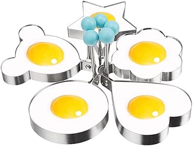 XGBDTJ 5 Huevos Fritos Huevo De Acero Inoxidable Anillo De Huevo Moldes