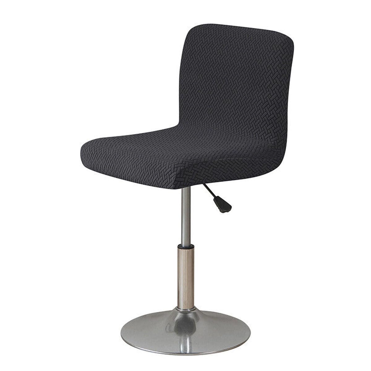 ACESOME Dining Chair Cover, 1/2 Set of Bar Stool Slipcovers with Backrest, Stretch Back Covers, Washable (Black)