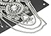 Santfe Fashion Vintage Silver Gold Long Boho Statement, Silver, Size No Size