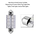 LEDKINGDOMUS 20 Pcs 42mm 8SMD Festoon LED Interior Map Dome Lights Bulbs 211-2 578, Color Red