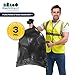 Plasticplace Contractor Trash Bags 55-60 Gallon │ 3.0 Mil │ Black Heavy Duty Garbage Bag │ 38” x 58” (32 Count)