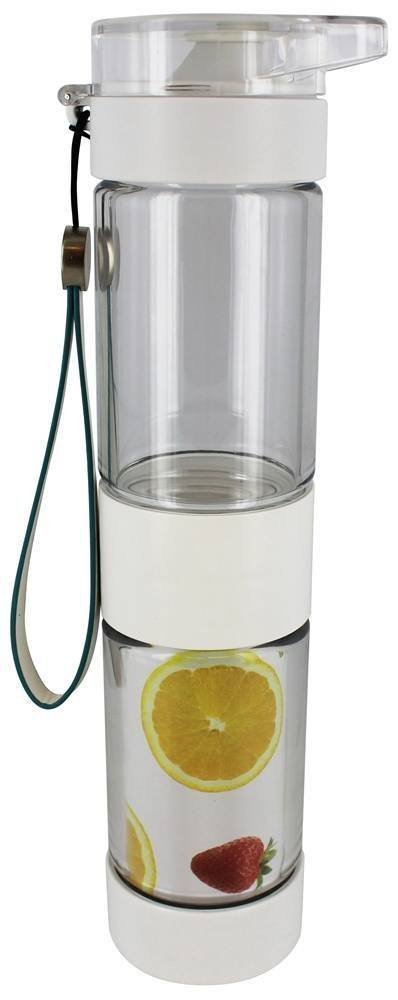 Define Fruit Infusion Bottle Sport Flip Top, White, 16 Ounces