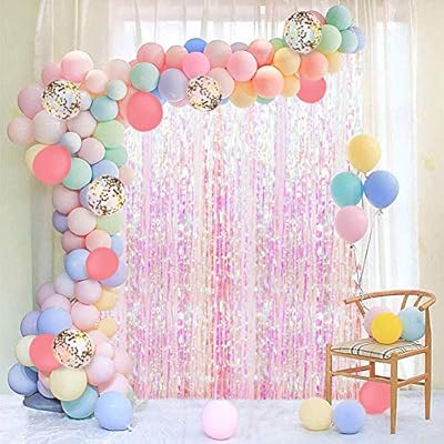 Joyypop Pastel Macaron Balloons Garland Kit Rainbow Colored Arch