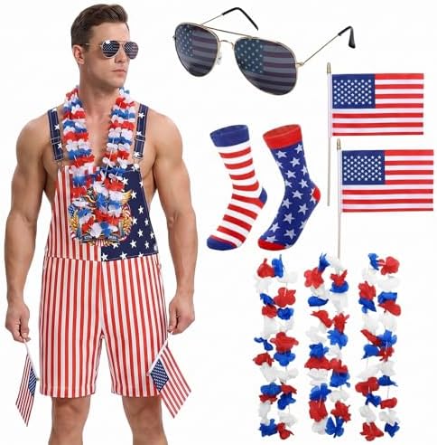 Amazon.com: HandinHandCreations USA Overalls Rompers Merica Red