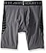 Under Armour Boys' HeatGear Armour Up Fitted Shorts – Long, Graphite (042)/Black, Youth Large