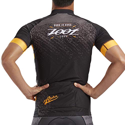 Zoot Men's LTD Short Sleeve Cycle Jersey - Performance Cycling Top with Mesh Ventilation and 3 Pockets (Aloha, Medium)