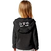 Lupieiae Toddler Fleece Jacket Cute Embroidered Cat Face Coat With Cat Ears Fall Winter Warmth Hooded Outerwear Coat 2-4Years