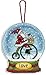 Dimensions Counted Cross Stitch Love Santa Snow Globe Christmas Ornament Kit, 3.75'' W x 4.5'' H