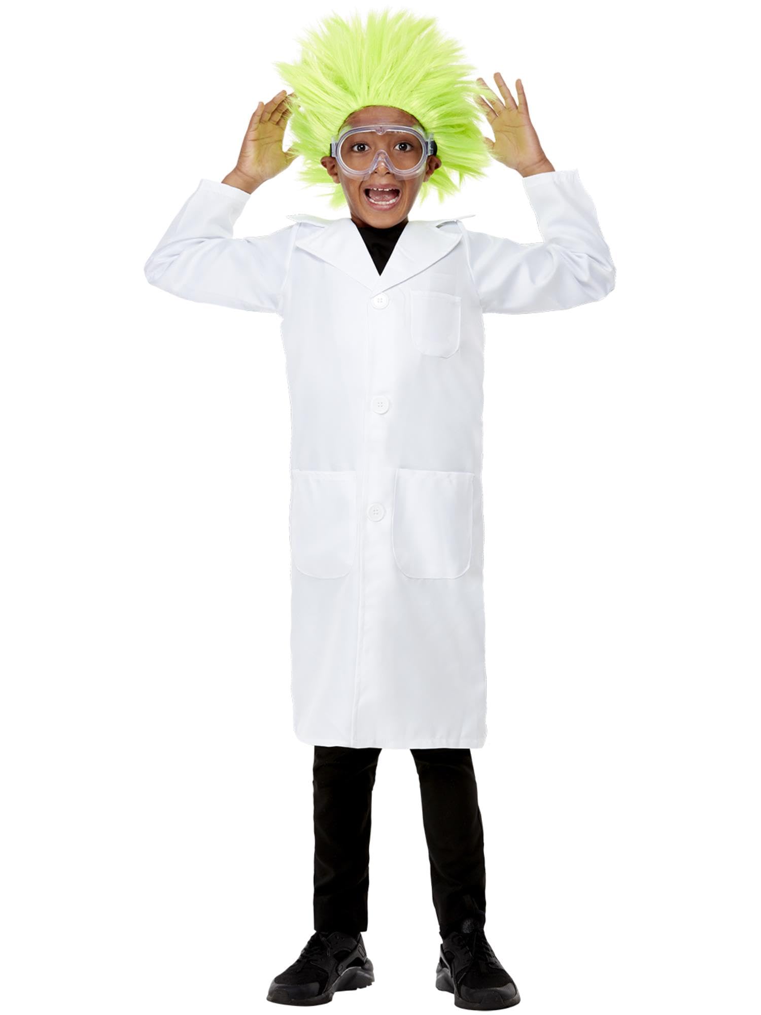 Smiffys Scientist Lab Coat, White Unisex, Boys Fancy Dress, Child Dress Up Costumes