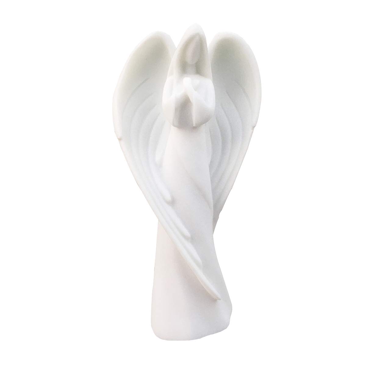 Photo 1 of Artgenius Antique Sympathy Angel Statue,8.8" Sandstone Angel Figurines and Statues,Remembrance Angel Figurine for Decor,Memorial Gift (White)