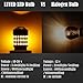 LUYED 2 x 900 Lumens Super Bright 1157 3014 78-EX Chipsets 1157 2057 2357 7528 LED Bulbs Used For Turn Signal Light,Amber