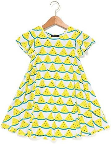 Amazon ロペピクニック Rope Picnic Rope Picnic Kids ドット スイカ柄ワンピース 81イエロー 1 ワンピース チュニック 通販
