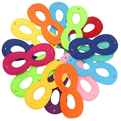 Superhero Masks Eye, Superhero Masks Cosplay Mask Half Masks Party Masks with Elastic Rope for Party, Multicolor(30pieces)