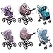 Rain Cover - Mosquito Net - Stroller Rain Cover and Baby Mosquito Net (2-Piece Set) Waterproof, Windproof Protection - Travel-Friendly, Outdoor Use - Easy to Install and Remove