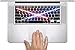 Crossed Blades Macbook Keyboard Decals (Fits 13, 15 inch Air/Pro/Retina) by Demon Decal