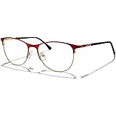 OLIEYE Cat Eye Reading Glasses For Women Retro Design Reader Computer Glasses with Spring Hinges