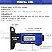 Digital Tire Tread Depth Gauge - Digital Tire Gauge Meter Measurer LCD Display Tread Checker Tire Tester for Cars Trucks Vans SUV, Inch/Metric,0-1