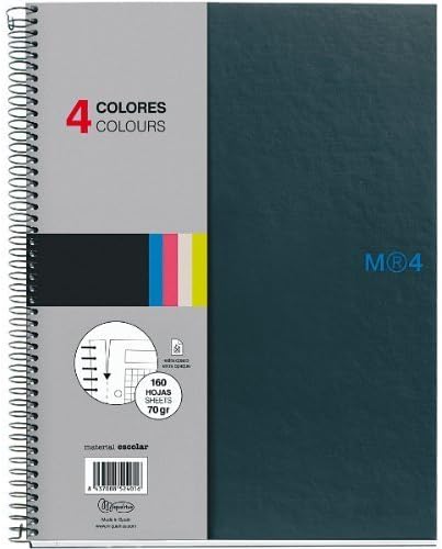 Miquelrius 8.25 X 11.75 A4 Graphite Wirebound Colored Sketchbook, Blank Pages by Miquelrius