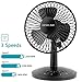 OPOLAR First Oscillating Mini Fan, AA Battery (not Included) Operated or USB Powered, Portable Table Fan, 3 Speeds, Adjustable Head, Enhanced Airflow and Low Noise, Personal Office Fan for Home