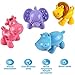 iPlay, iLearn Infant Baby Push Toys, Educational Animals Toy Set(Hippo, Lion, Elephant And Giraffe), Learning Rattles Play Set Gift for Age 1, 2, 3, 4 Year Old Kids, Boys, Girls, Toddler