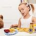 FUN LITTLE TOYS Play Food for Kids Kitchen, Pretend Food Plastic Food Toy for Toddlers, 49 pcs