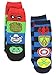 Marvel Comics 2 pack Boys Teen Superhero Slipper Socks with Grippers (S-M Toddler (Shoe: 7-10), Blue)