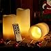 Kohree Flameless Candles Led Candles Lights Remote Control Candles with Timer, Real Wax Pillars Battery Operated (Pack of 6)