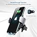 andobil Wireless Car Charger Mount [with QC 3.0 Adapter],Qi Faster Car Charger Mount Compatible iPhone 12/11/X/SE/8 Series, Samsung S21/20/10, Note20/10 Series, for Vent & Dashboard & Windshield