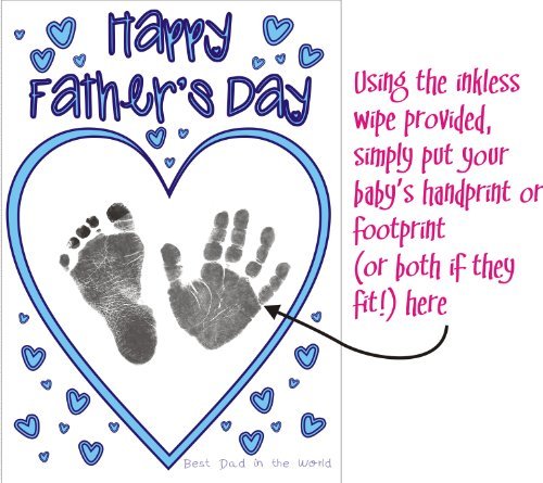 baby footprints for fathers day