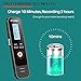 Digital Voice Recorder with Fast Charging by EVIDA,8GB 580Hours 1536Kbps PCM Voice Activated Recording 1 Button Recording/Saved Easy to Set Up Built-in MP3 Player (EV51 with Fast Charging)