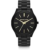 Michael Kors Slim Runway Women's Watch, Stainless Steel Bracelet Watch for Women