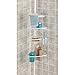 iDesign York Steel Tension 4-Shelf Extendable Corner Storage Caddy - 8