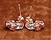 Fusicase Cute New Crystal Champagne Retro Resins Skull Earrings Women Rosegold Diamond Punk Gothic Earing Skeleton Ear Stud Jewelry for Women