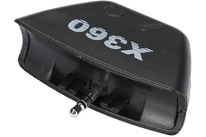 Sudroid 3.5mm Headset Mic Adapter for Xbox 360 Controller Black