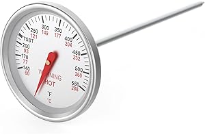 MOASKER 9815 Grill Thermometer for Weber Genesis 1000-5500 Series, Genesis Silver A-C, Gold B & C, Stainless Steel Temperature Gauge for Weber 62538 Gas Grill, 1-13/16Inch Dia