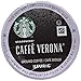 Starbucks Cafe Verona Coffee K-Cups Pack, 24/Box, 4 Box/Carton