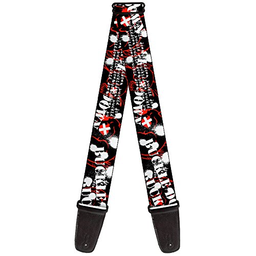 Buckle-Down GS-W30243 Guitar Strap - BD Punk, 2" Wide & 29-54" Length