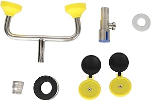 Eye Wash Station for Emergency Eye Wash, Faucet Mounted Eye Wash Station Attachment with Covers, Eye Wash Faucet Sink Attachm