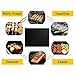 Vstyle Grill Mat, BBQ Grill Mat Baking Mat Set of 5, 100% Nonstick FDA Approved, Reusable and Easy to Clean - One Year Warranty (black)